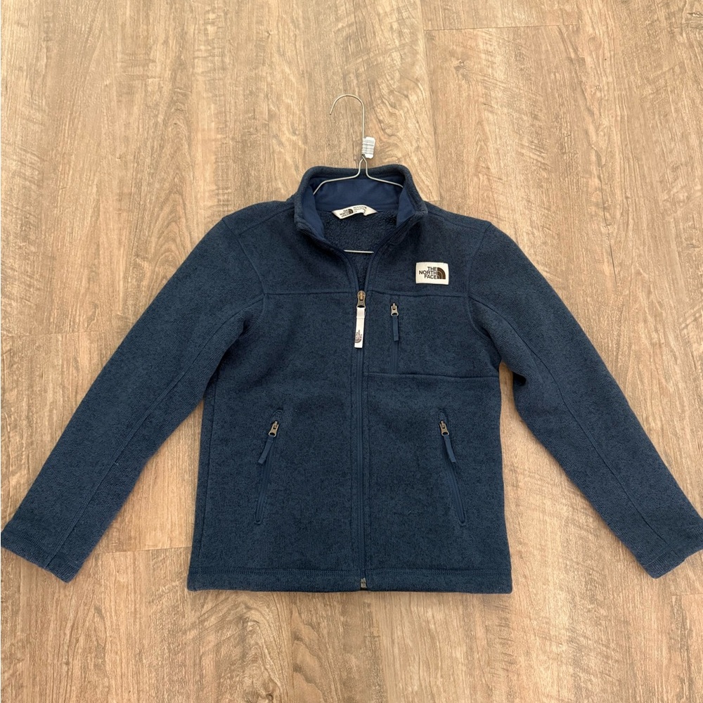 The North Face Navy Blue Fleece Jacket kids